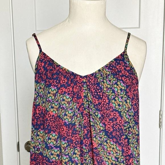 NWT Natural Life Lightweight Maxi Slip Dress Garland Navy Women’s Size M - Picture 4 of 9